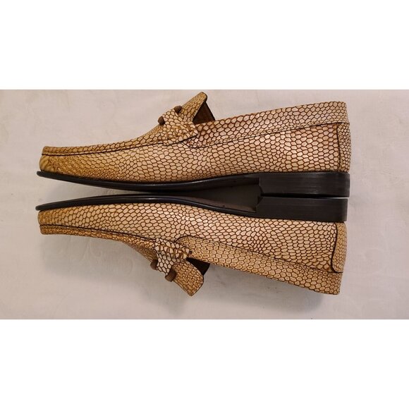 RARE Vintage Donald J Pliner GENUINE Lizard Skin Loafers Sz 10 Made in Italy main image 11